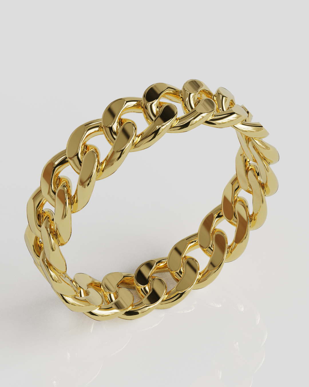 Anillo Grumet oro amarillo 18K