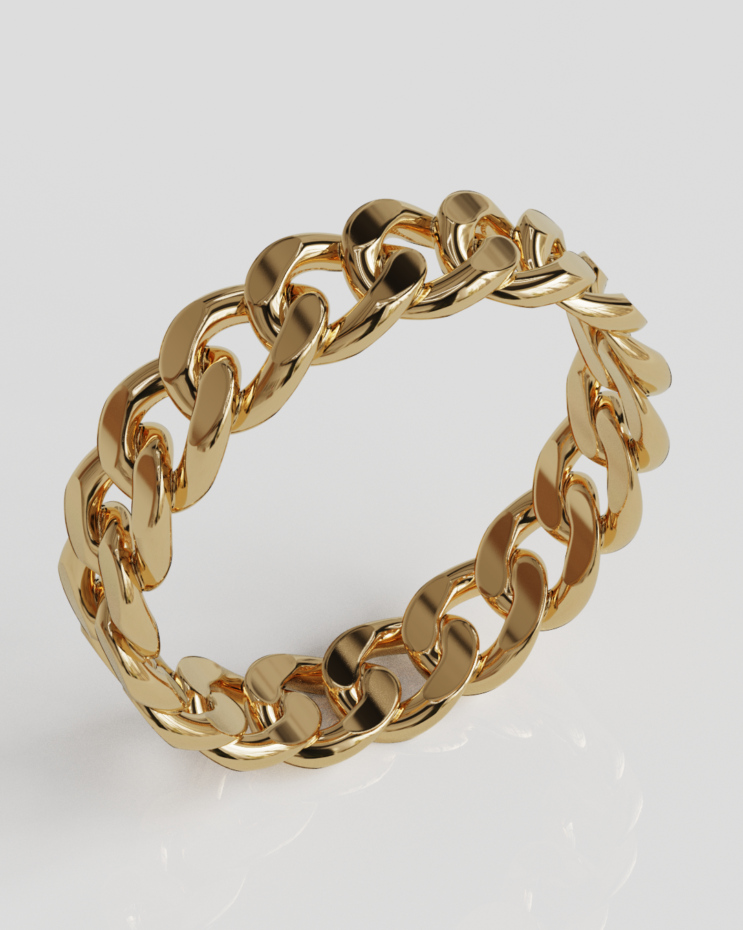 Anillo Grumet oro rosa 18K