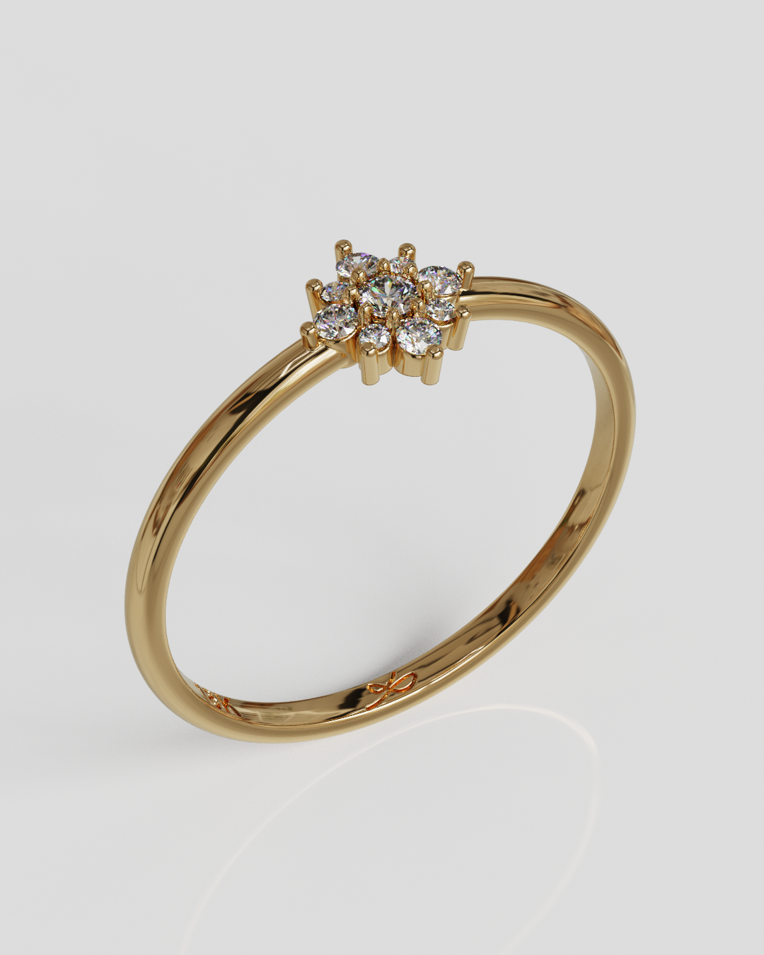 Anillo Shine oro rosa 18K