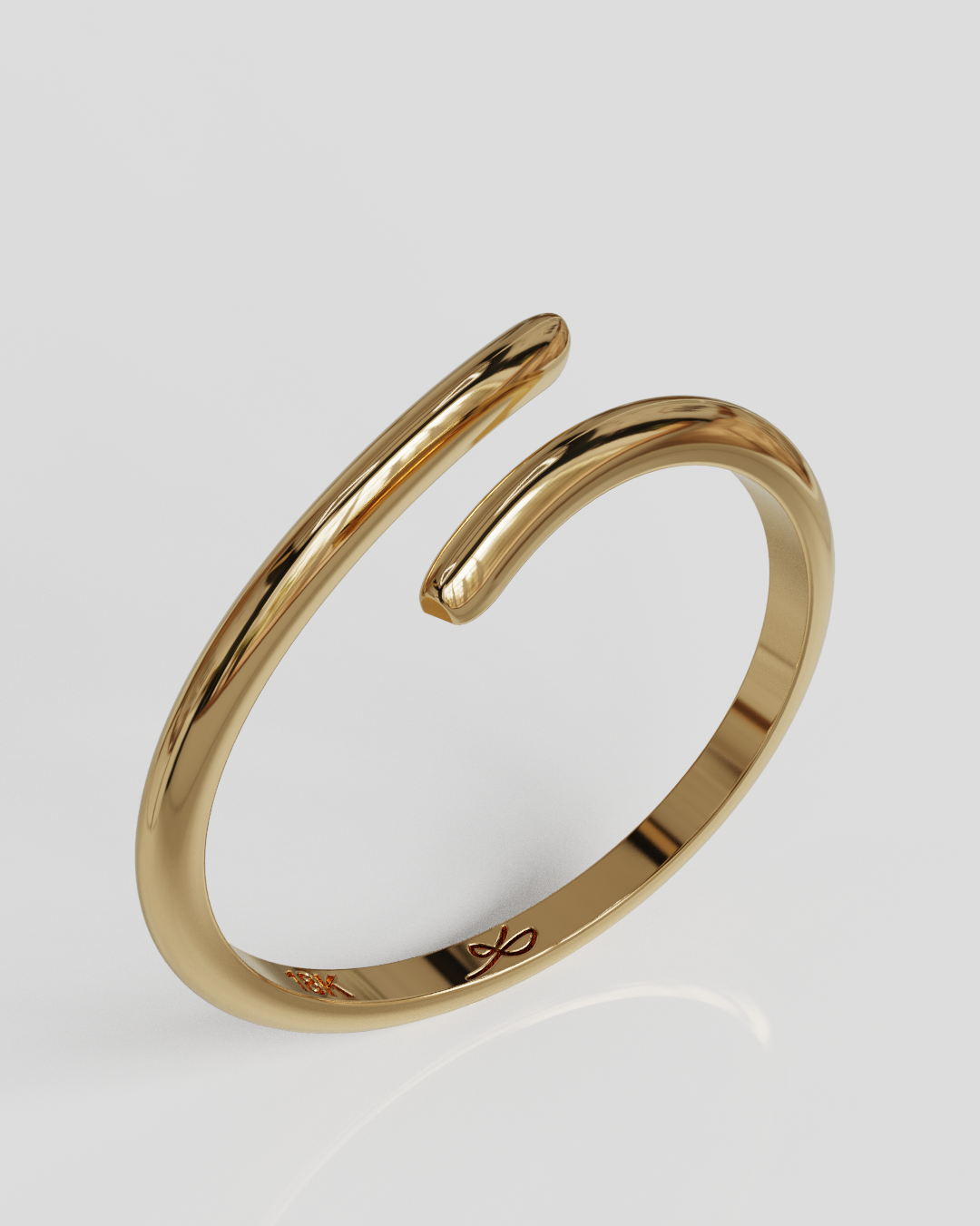 Anillo Style oro rosa 18K