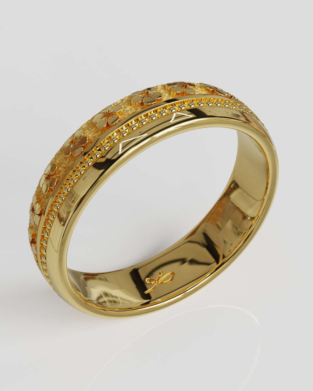 Argolla Tropi oro amarillo 18K