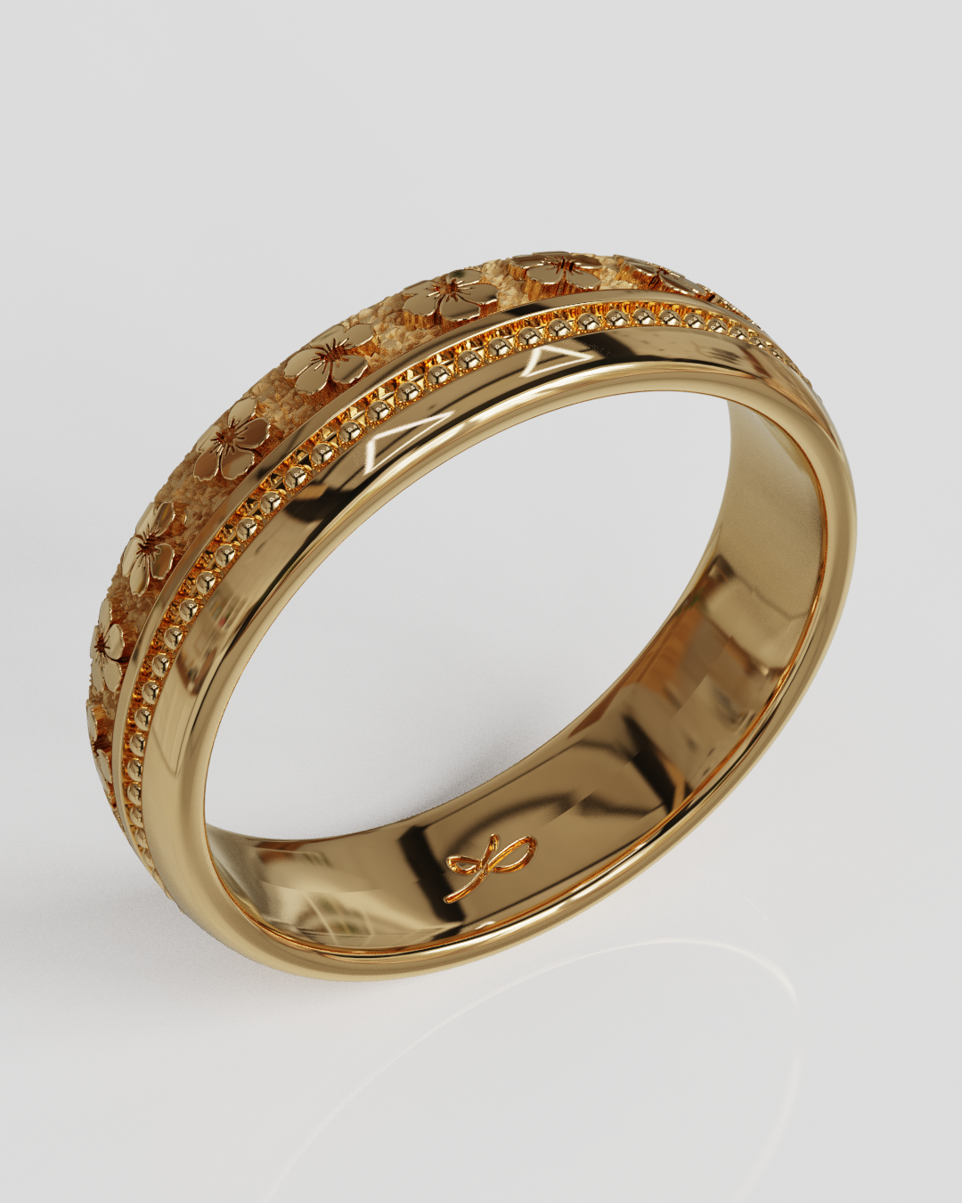 Argolla Tropi oro rosa 18K