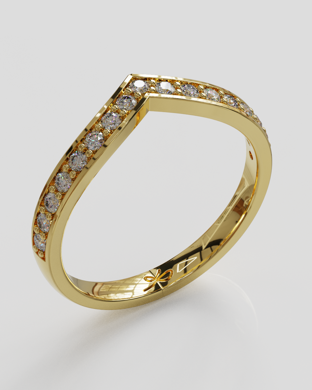 Argolla Horizon Glow oro amarillo 18K