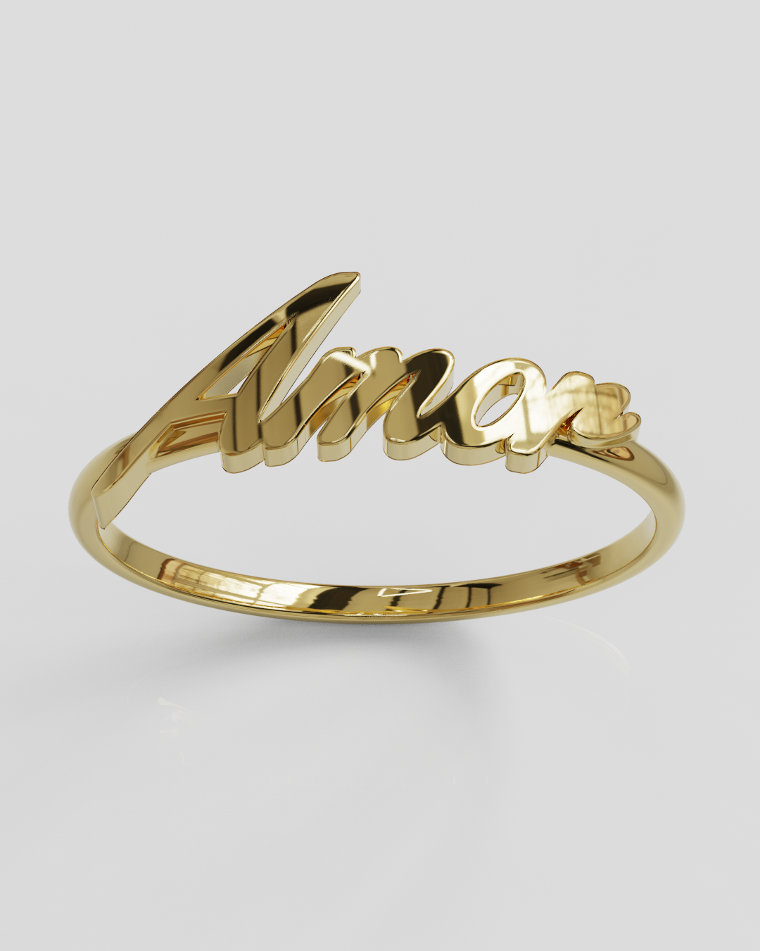 Anillo Amor oro amarillo 18K