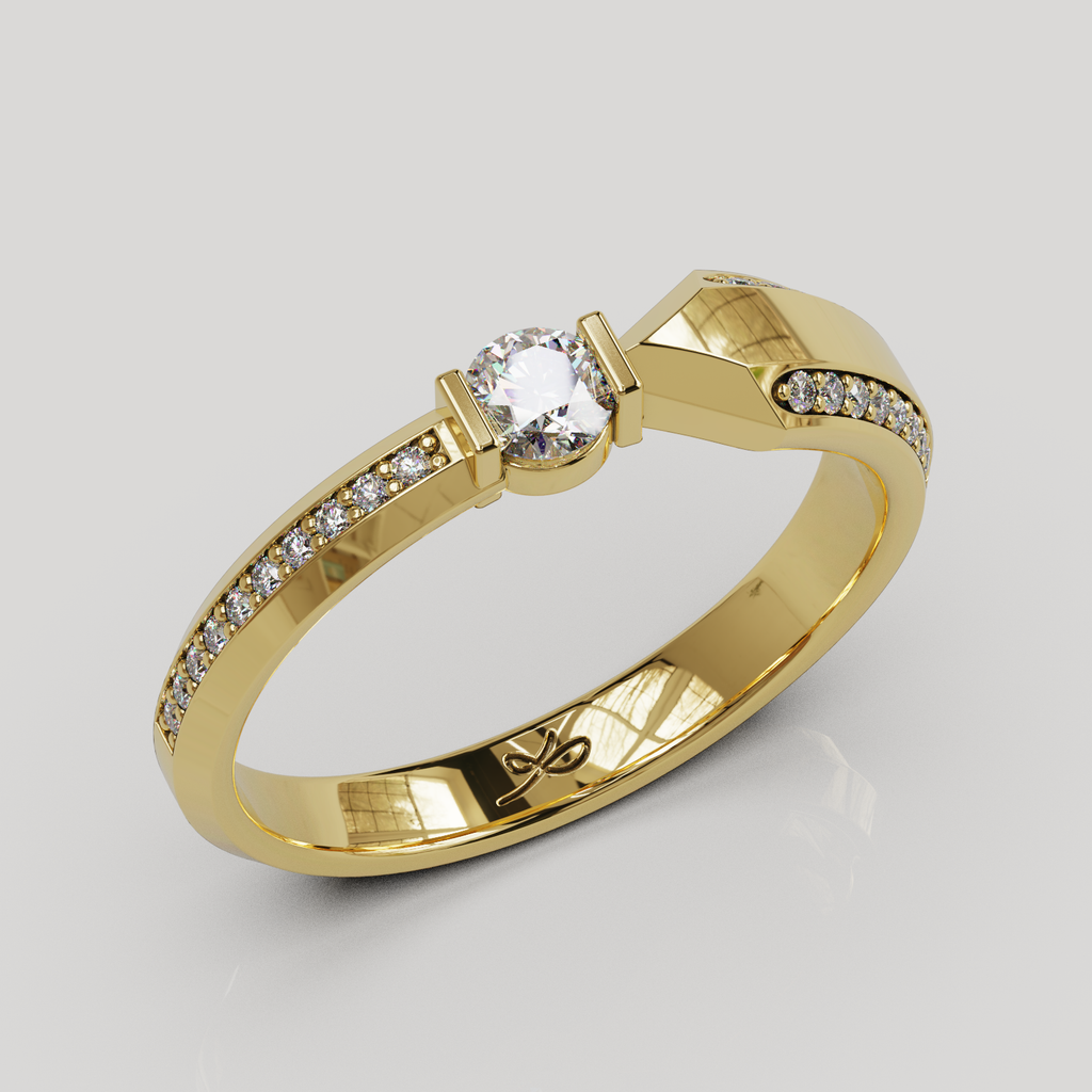 Anillo Armonie Infinity con Diamantes Engastados en Canal