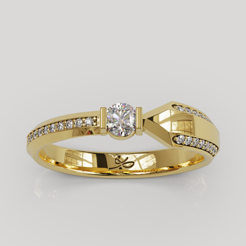 Anillo Armonie Infinity con Diamantes Engastados en Canal