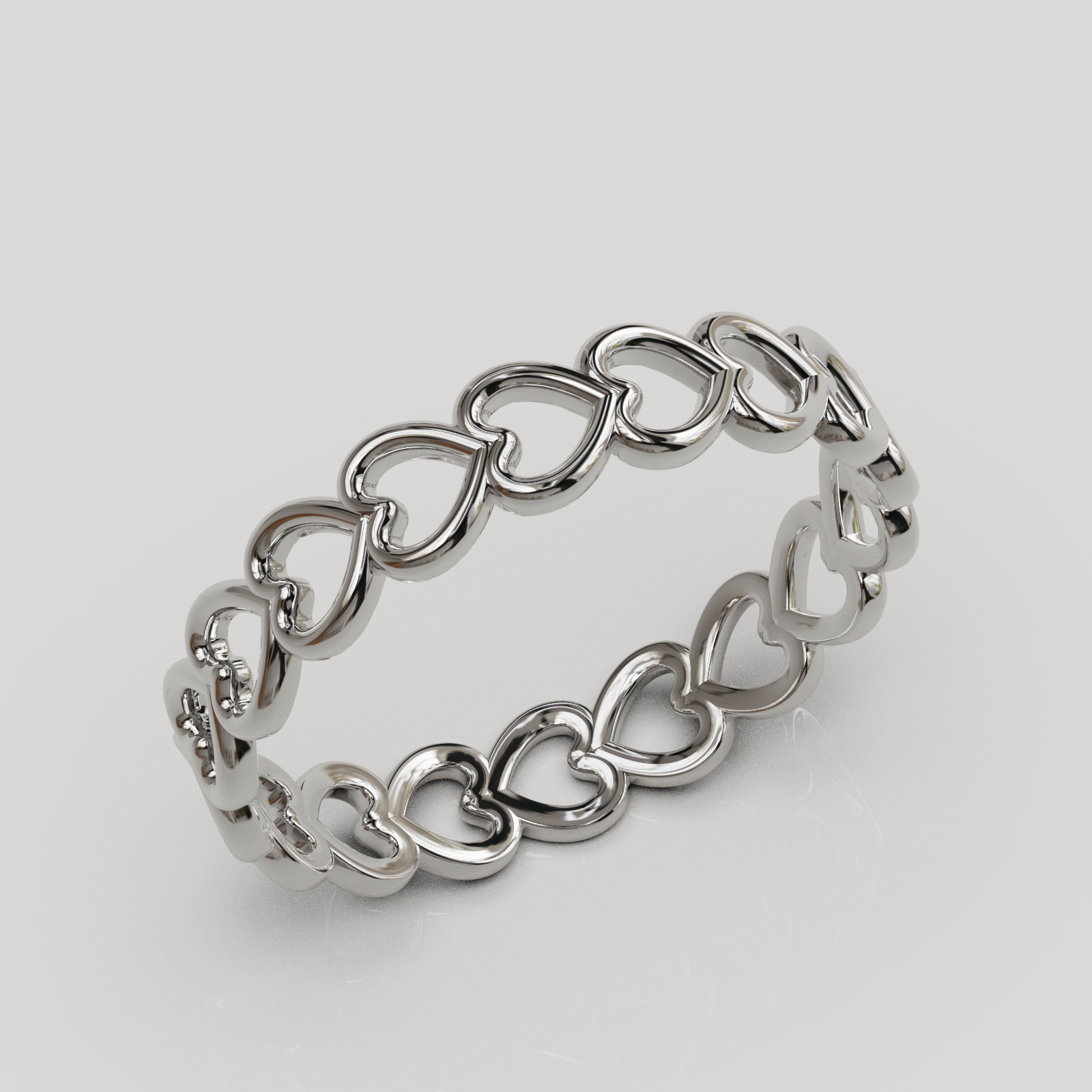 Anillo Corazones | Argolla con Diseño de Corazones Calados