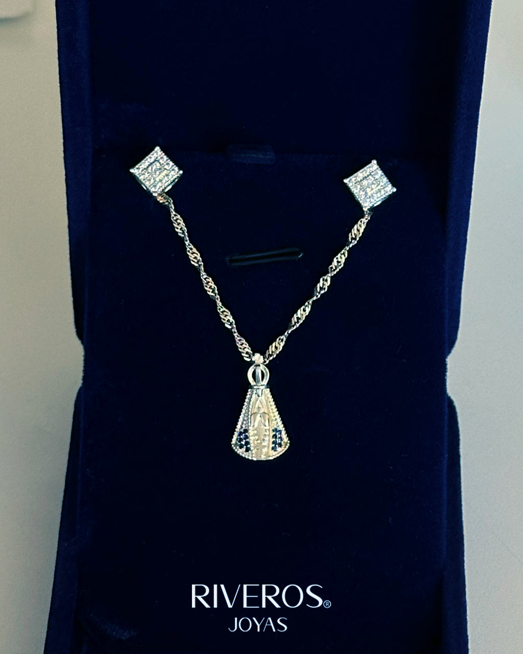 Conjunto Azulina Plata