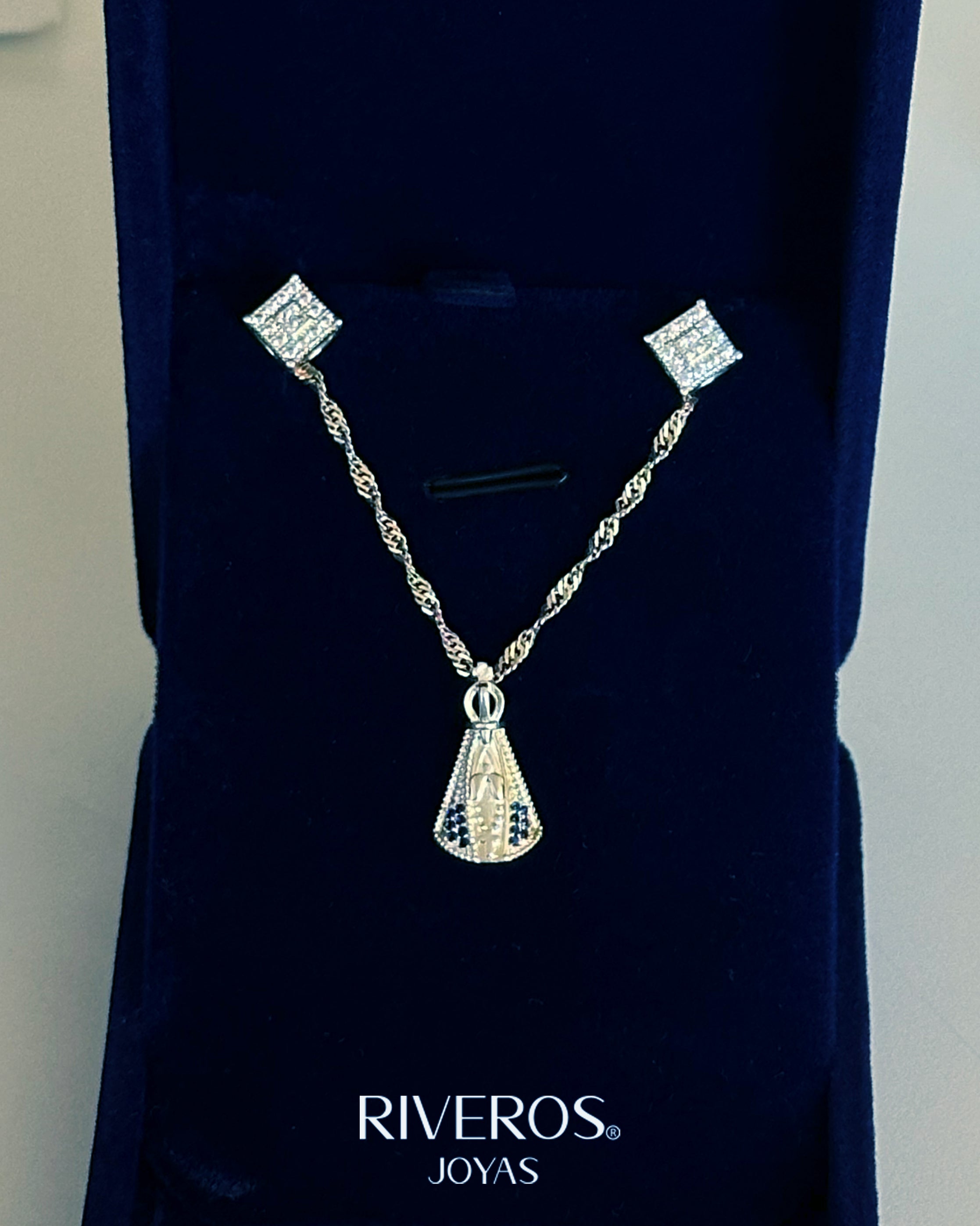 Conjunto Azulina Plata