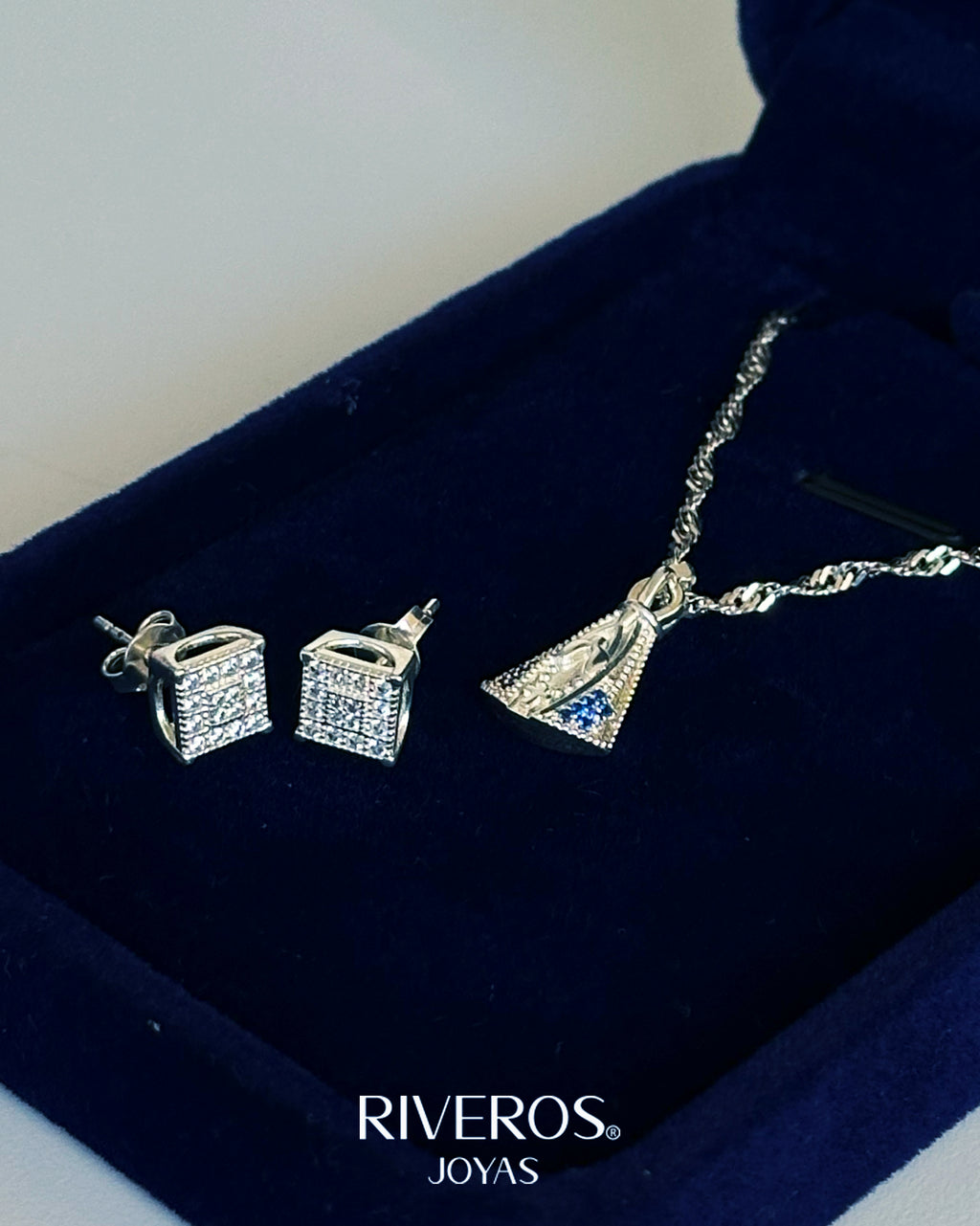 Conjunto Azulina Plata