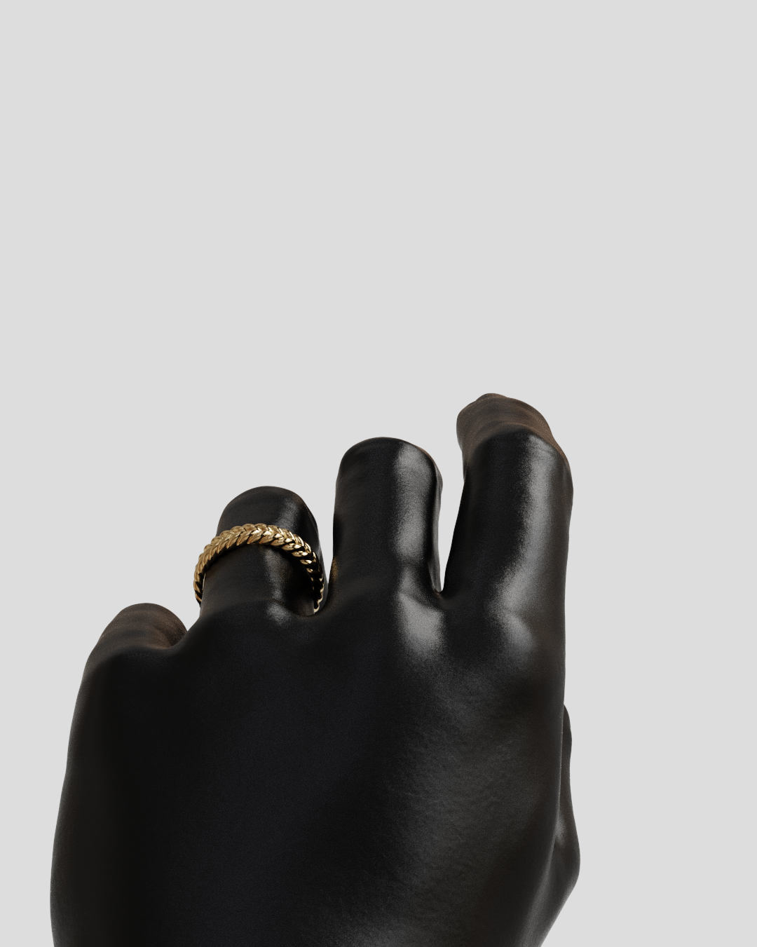 Anillo Espiga oro rosa 18K