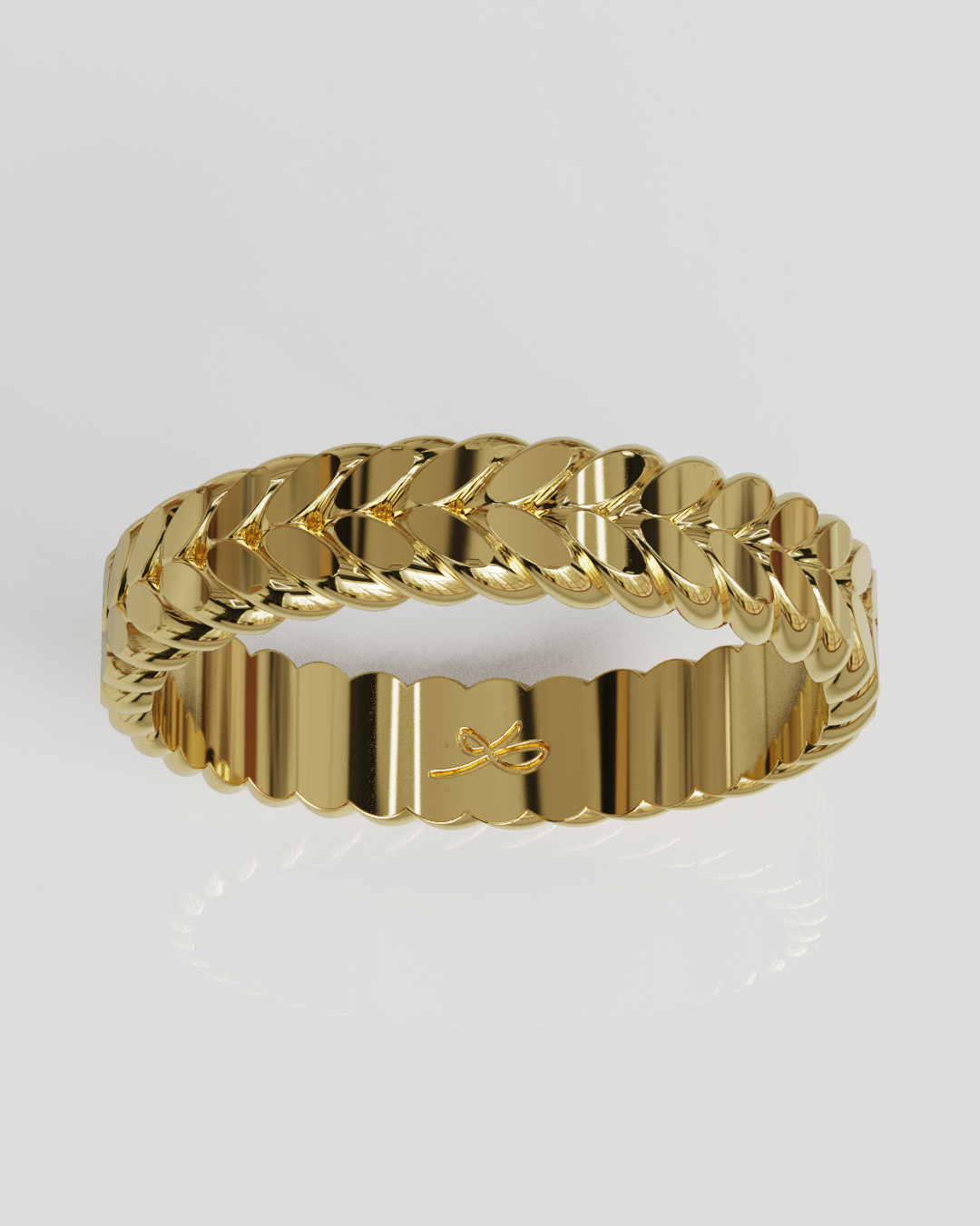 Anillo Espiga limada oro amarillo 18K 15%OFF