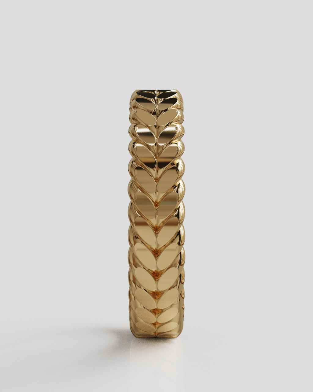 Anillo Espiga limada oro rosa 18K