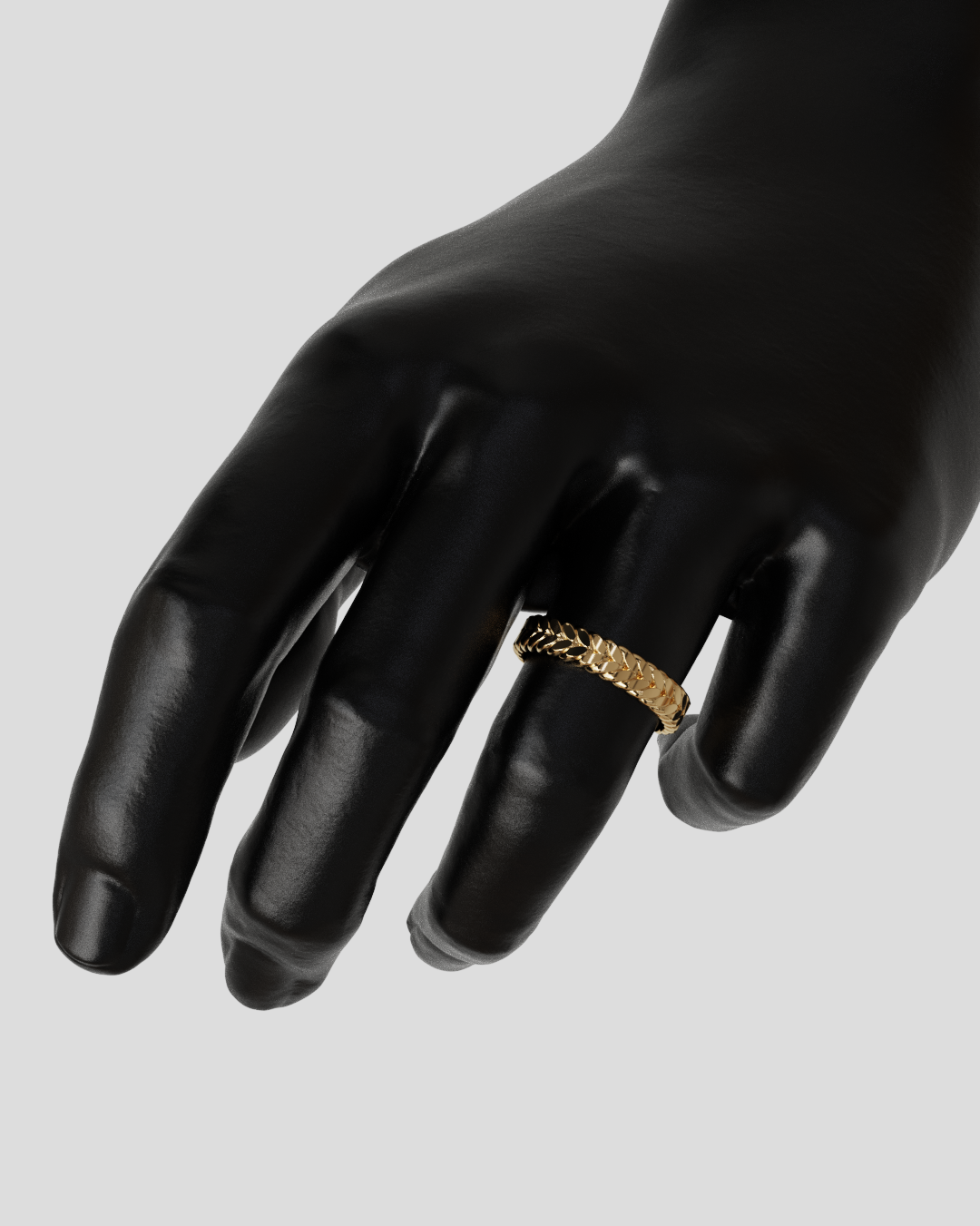 Anillo Espiga limada oro rosa 18K