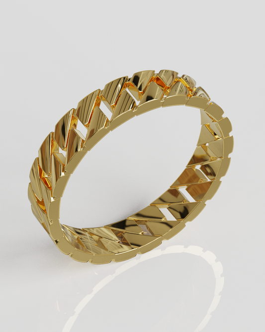 Anillo Panzer oro amarillo 18K 15%OFF