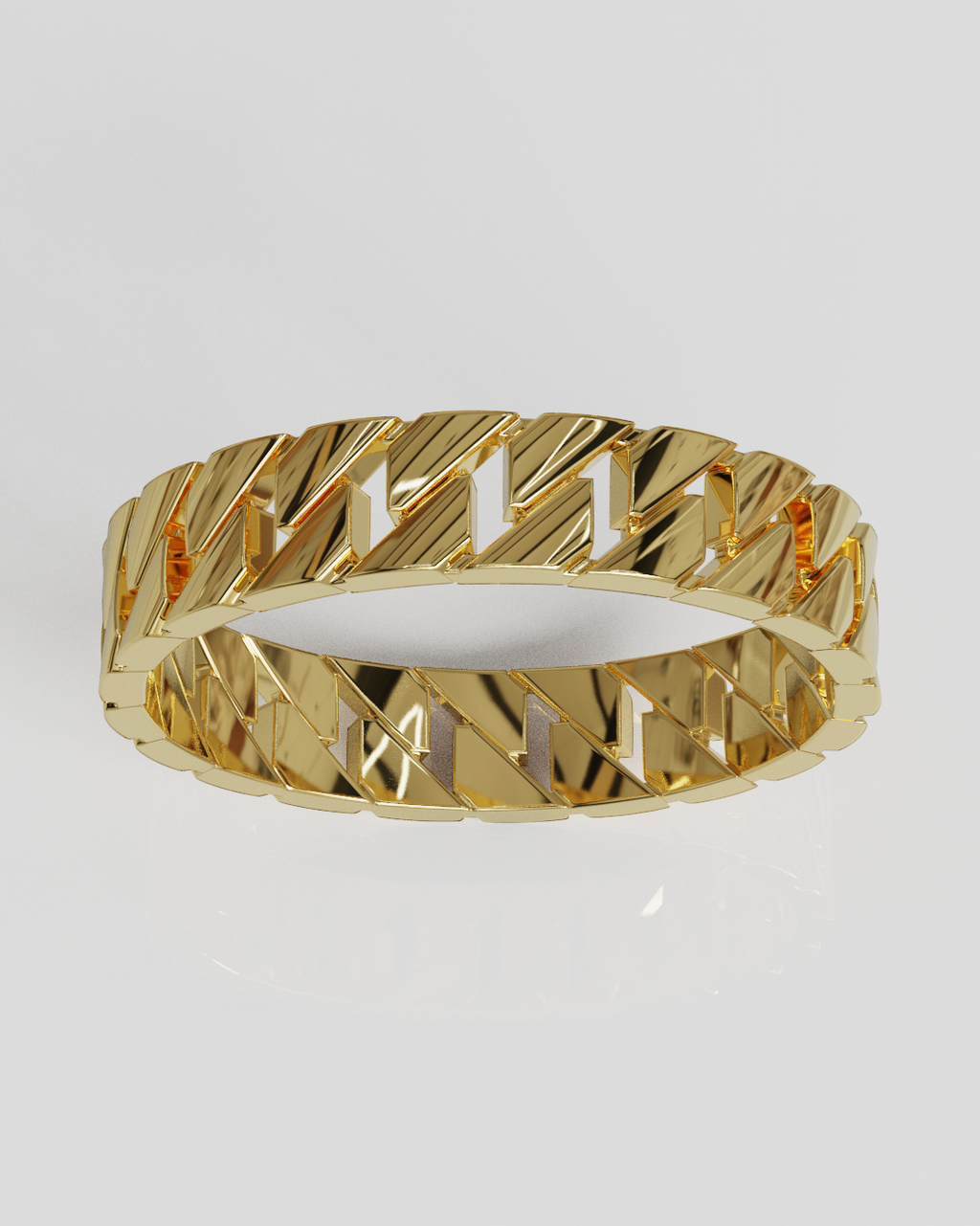 Anillo Panzer oro amarillo 18K