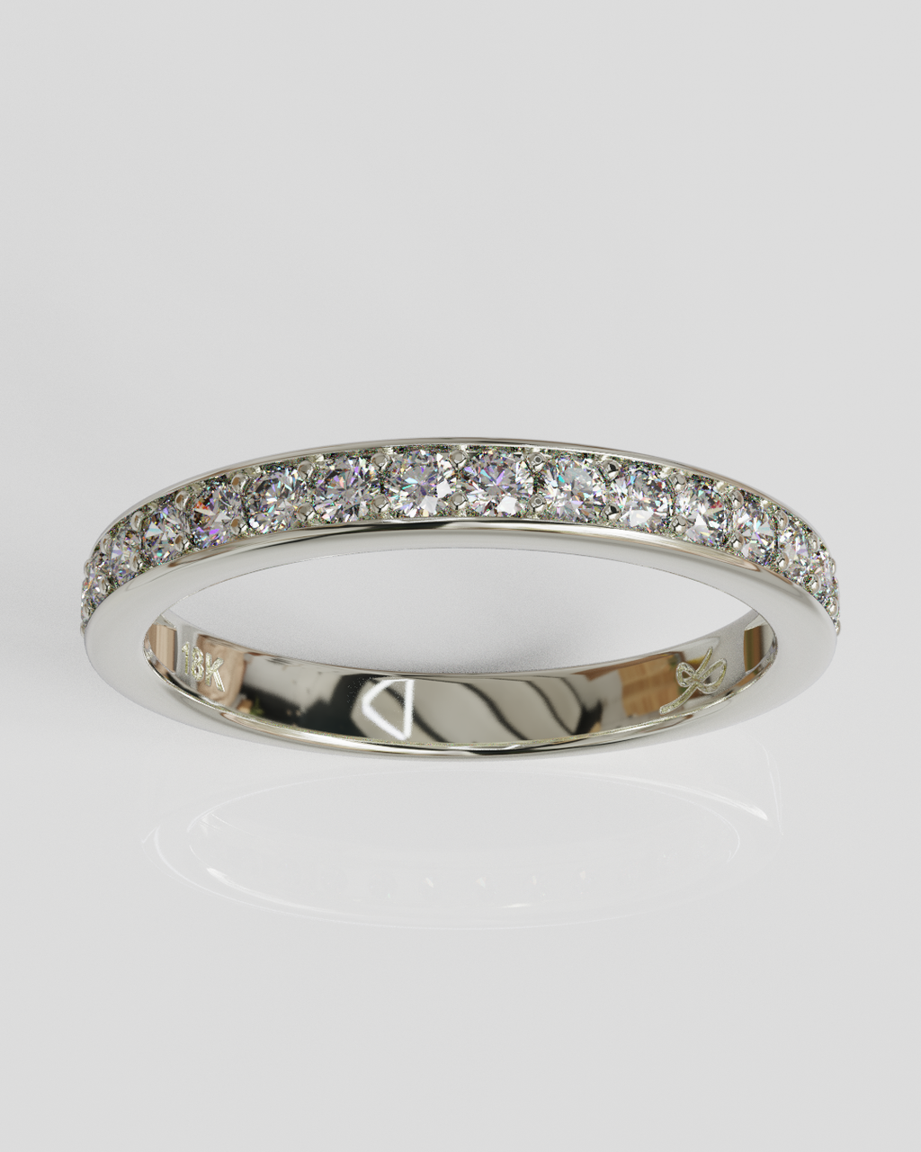 Anillo Fascinación Oro blanco 18K