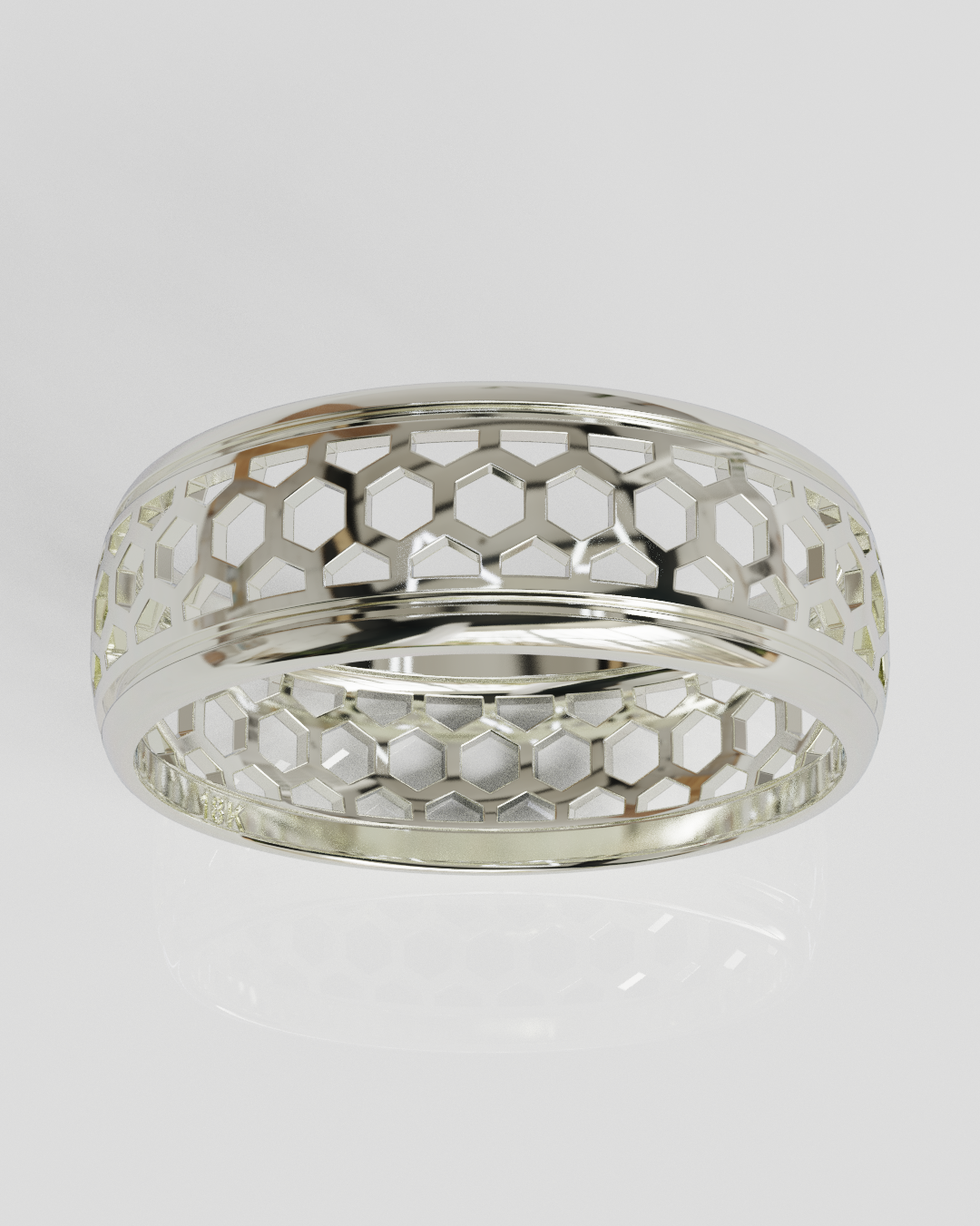 Anillo Panal plata