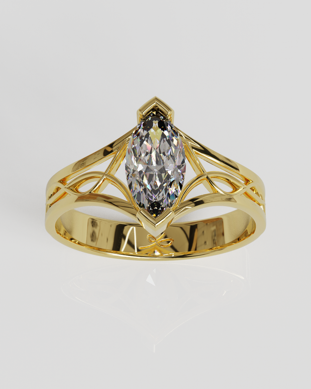 Anillo Aurora oro amarillo 18K