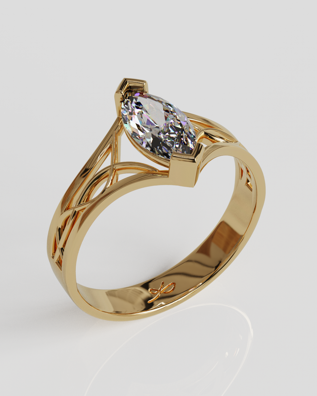 Anillo Aurora oro rosa 18K