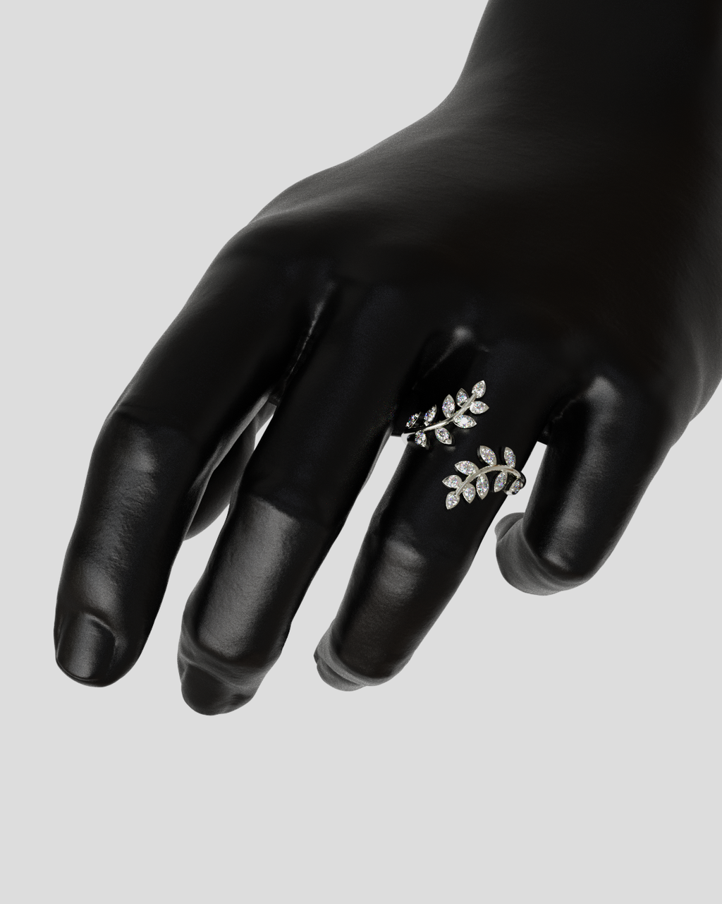 Anillo Hojas plata