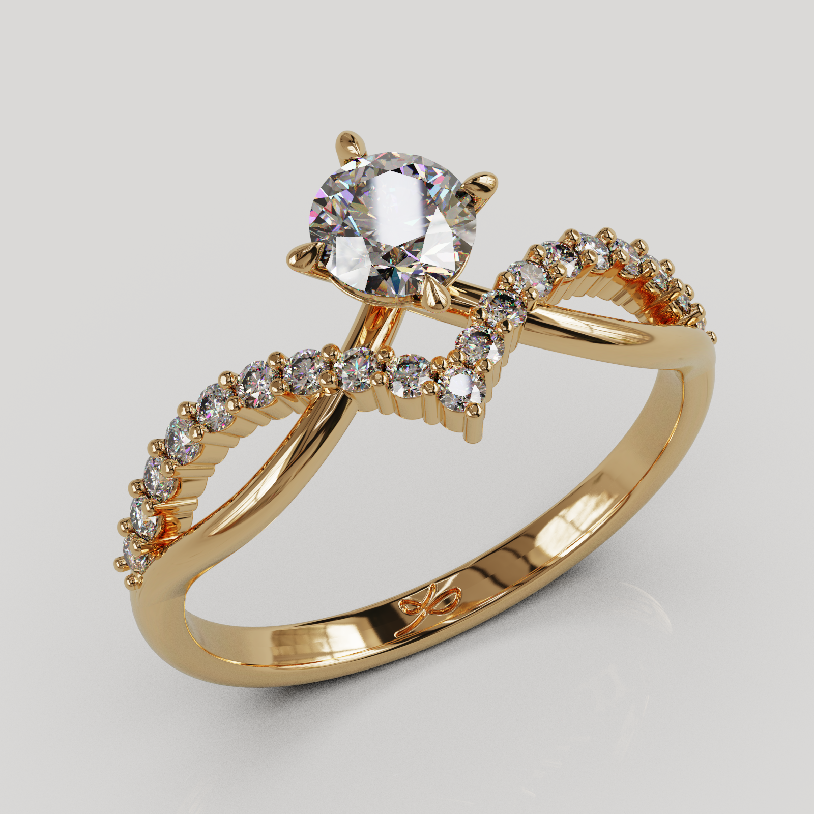 Anillo Estelar oro rosado 18K