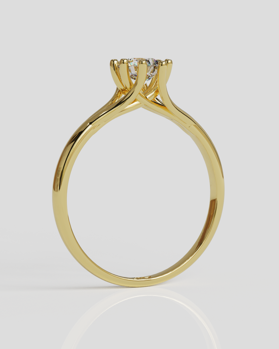 Anillo Lira oro amarillo 18K