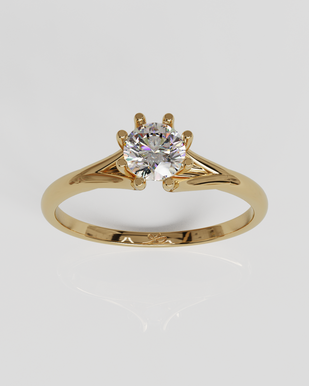 Anillo Lira oro rosa 18K