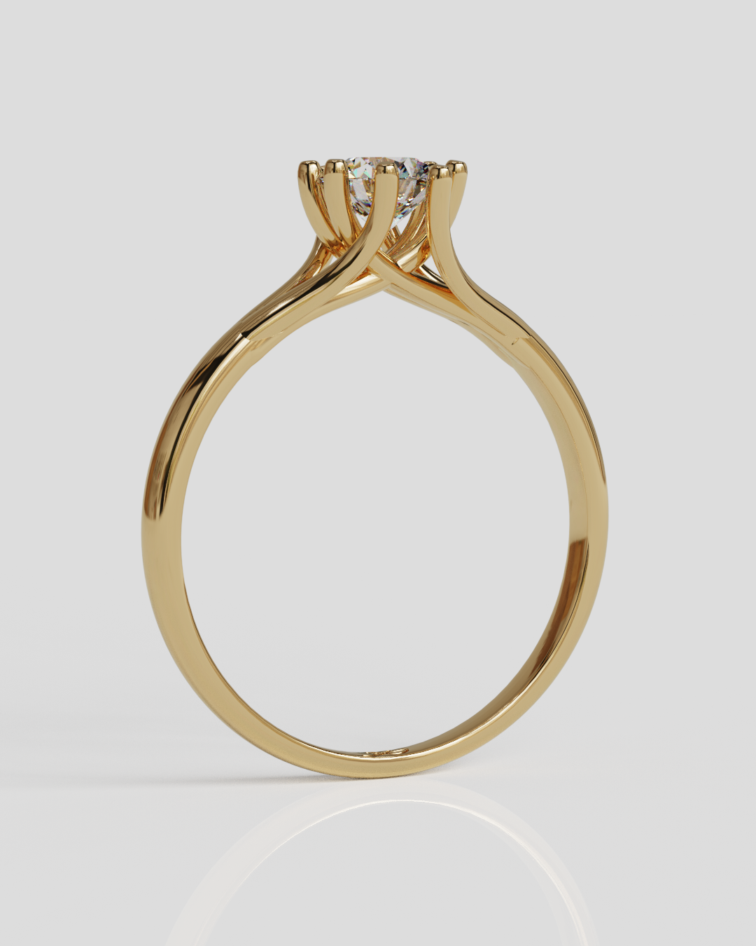 Anillo Lira oro rosa 18K