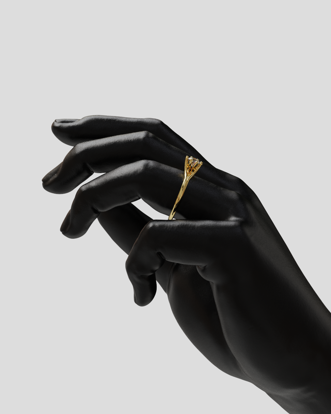 Anillo Lira oro amarillo 18K