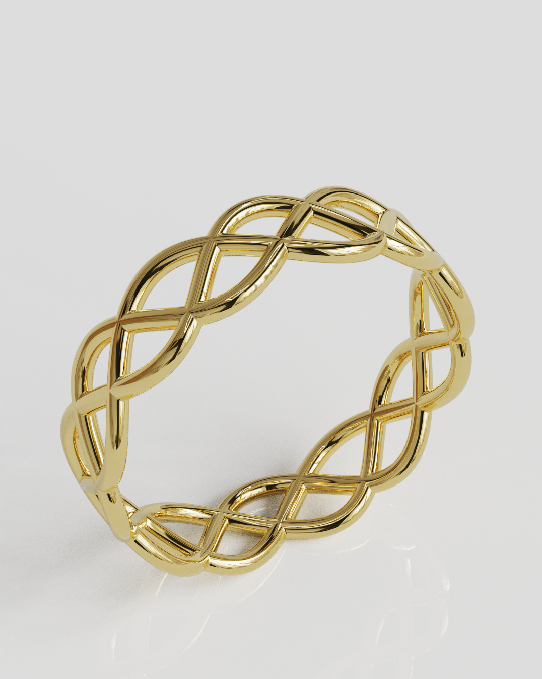 Anillo Entrelazado oro amarillo 18K