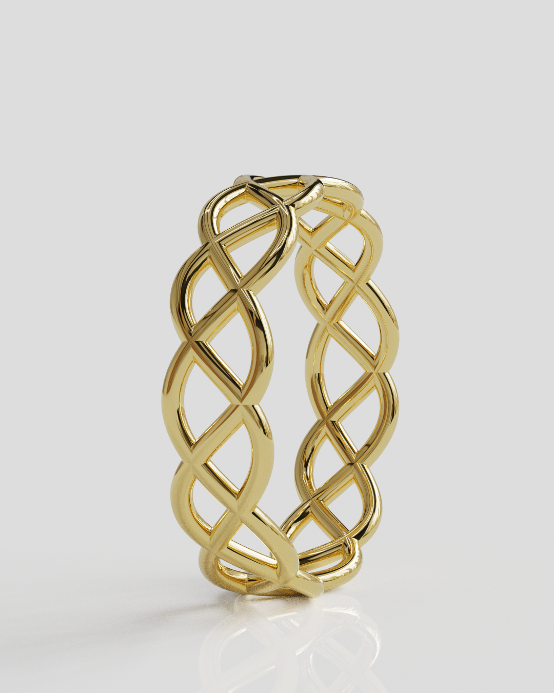 Anillo Entrelazado oro amarillo 18K