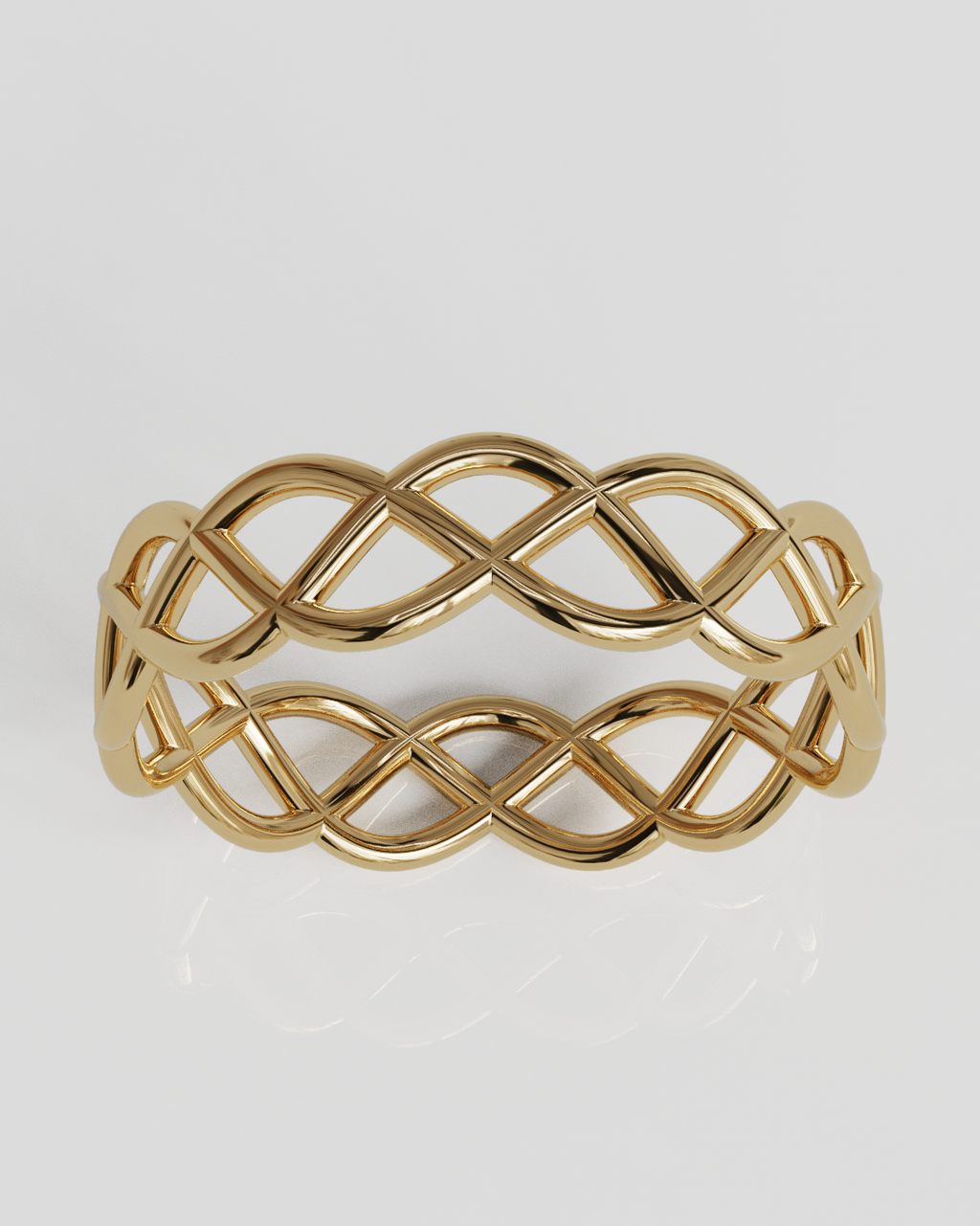 Anillo Entrelazado oro rosa 18K
