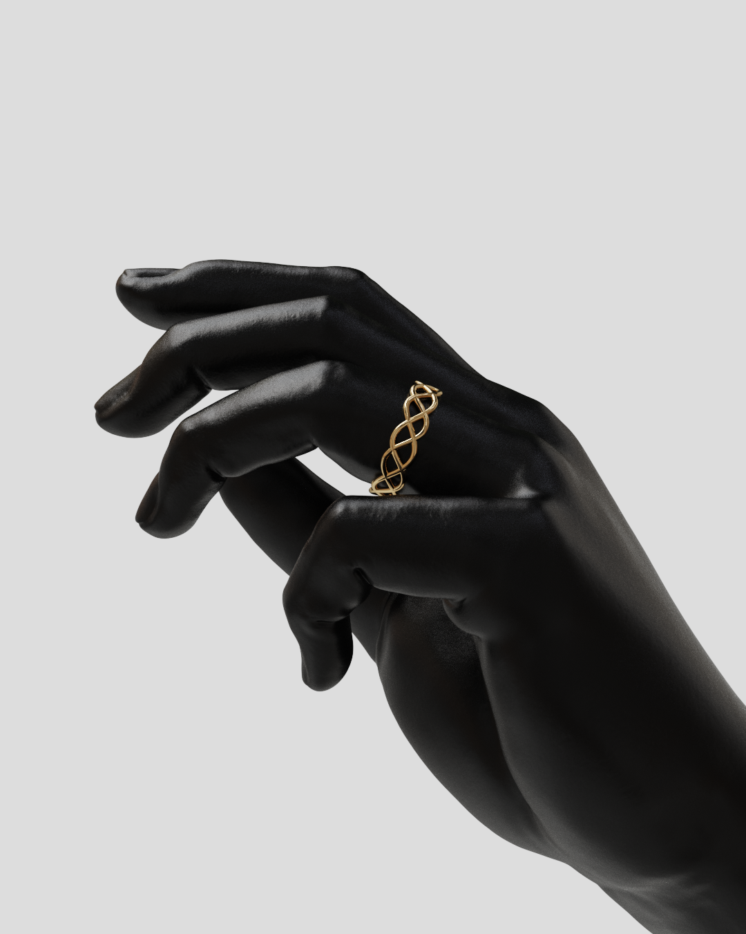 Anillo Entrelazado oro rosa 18K