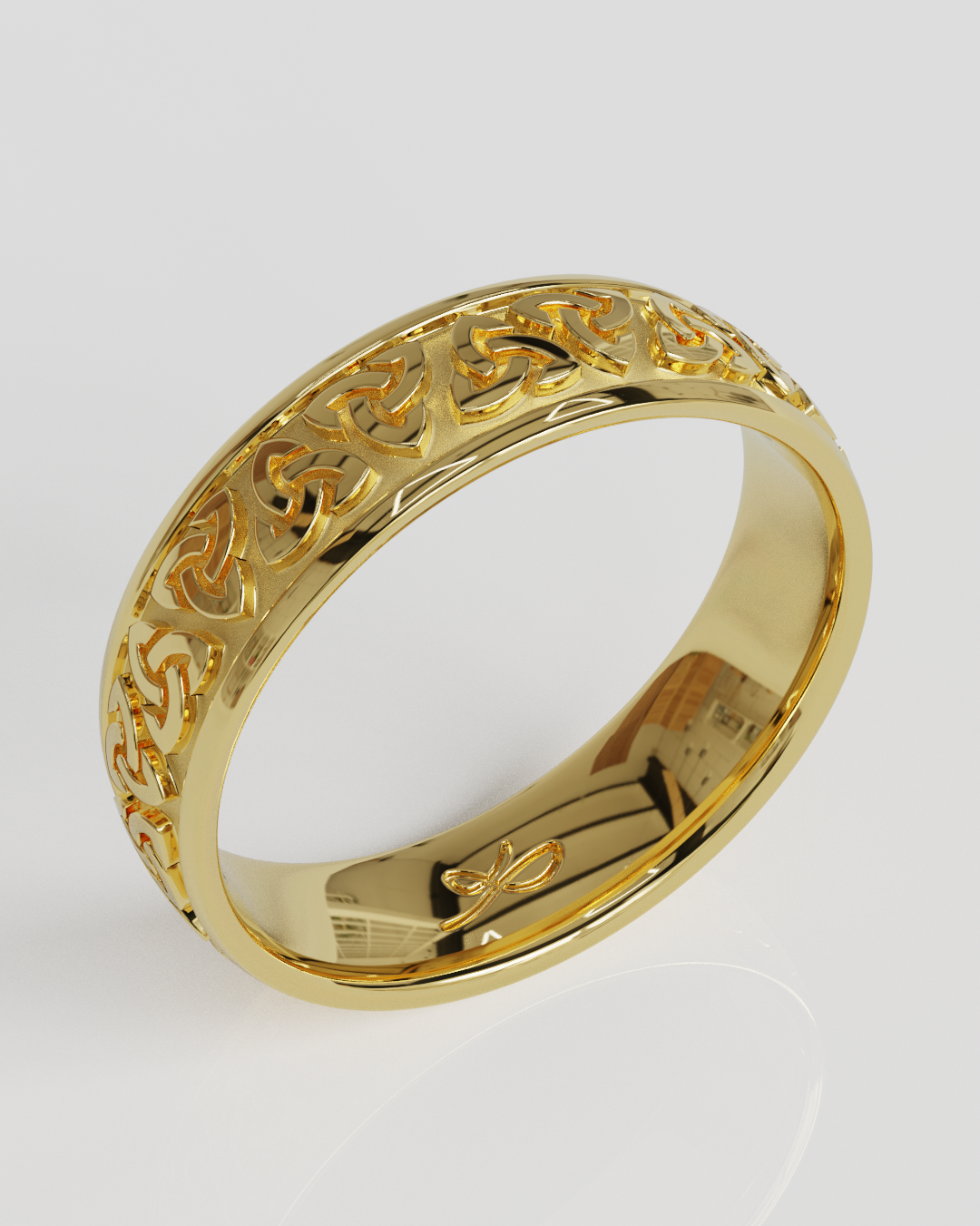 Anillo Triqueta oro amarillo 18K
