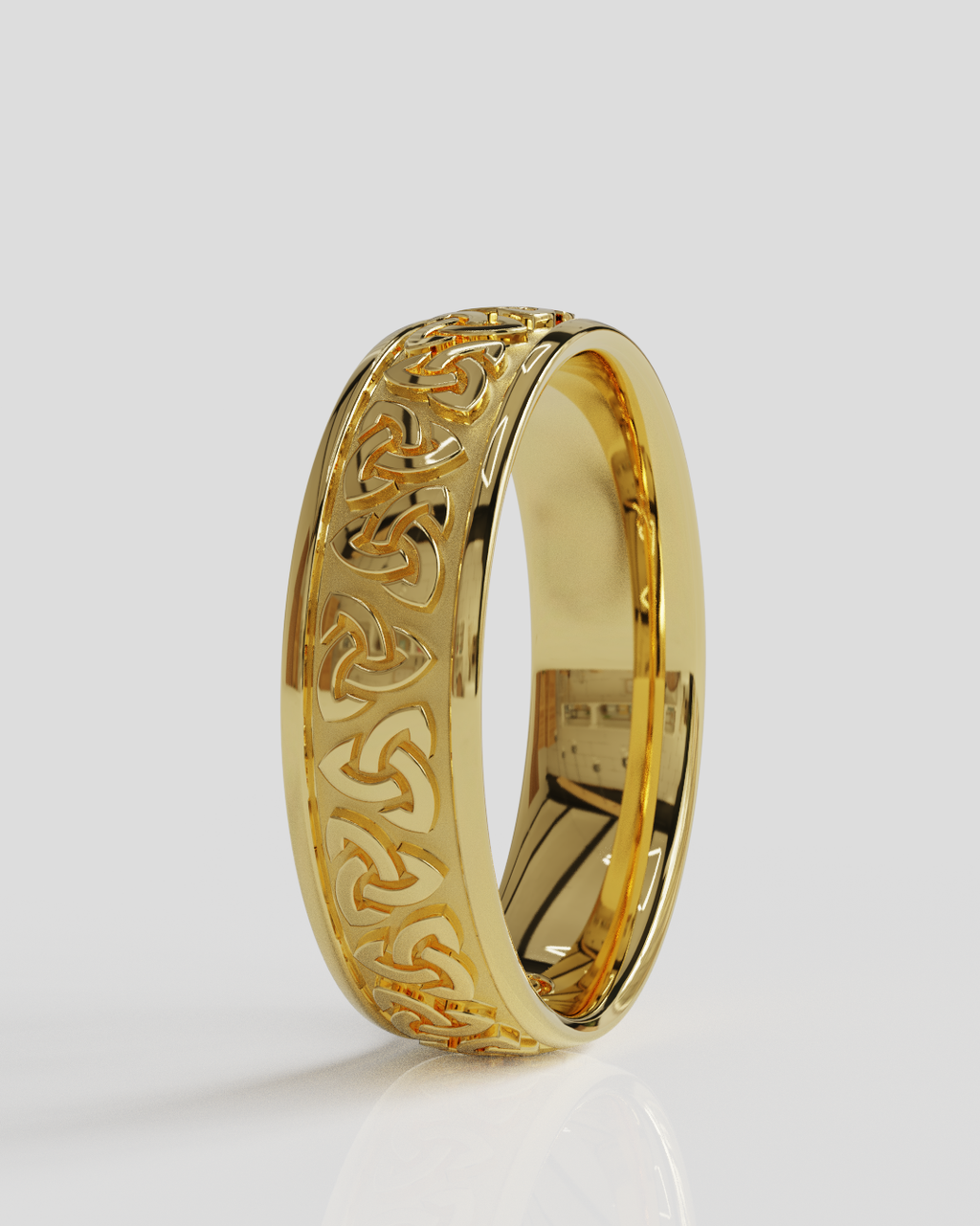 Anillo Triqueta oro amarillo 18K