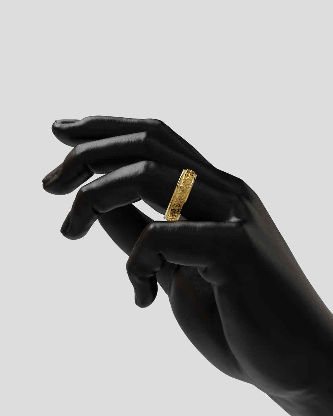 Anillo Triqueta oro amarillo 18K