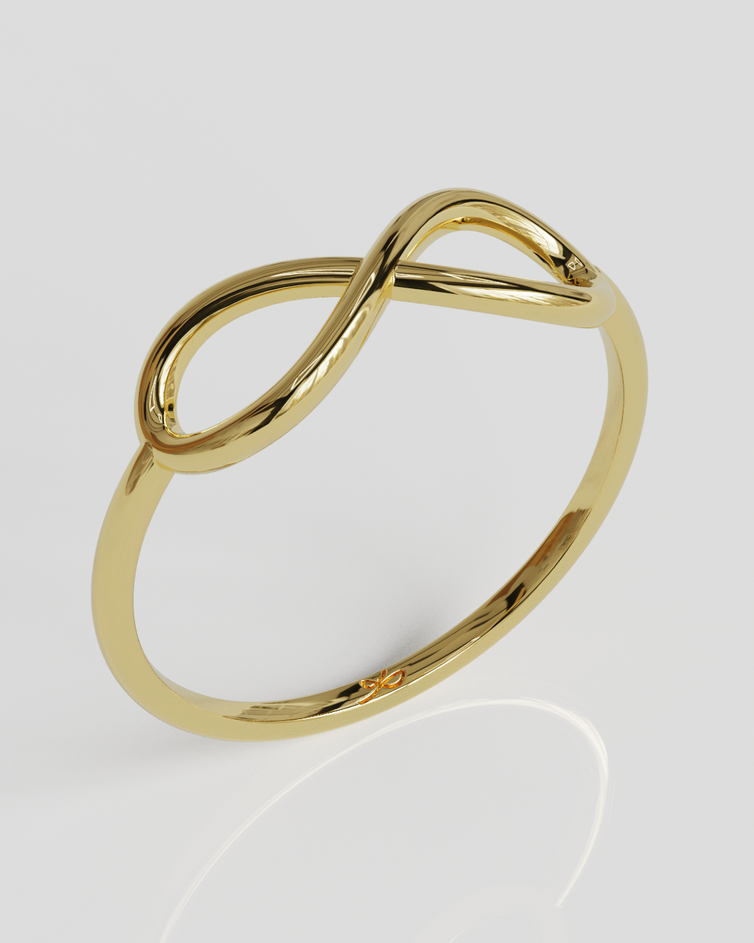 Anillo Infinito oro amarillo 18K