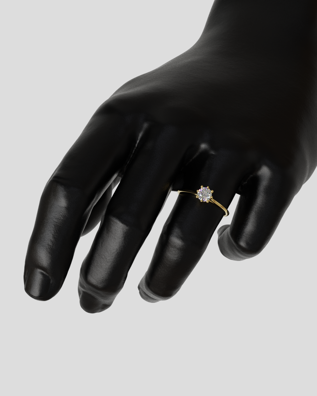 Anillo solitario Elfi oro amarillo 18K 15%OFF