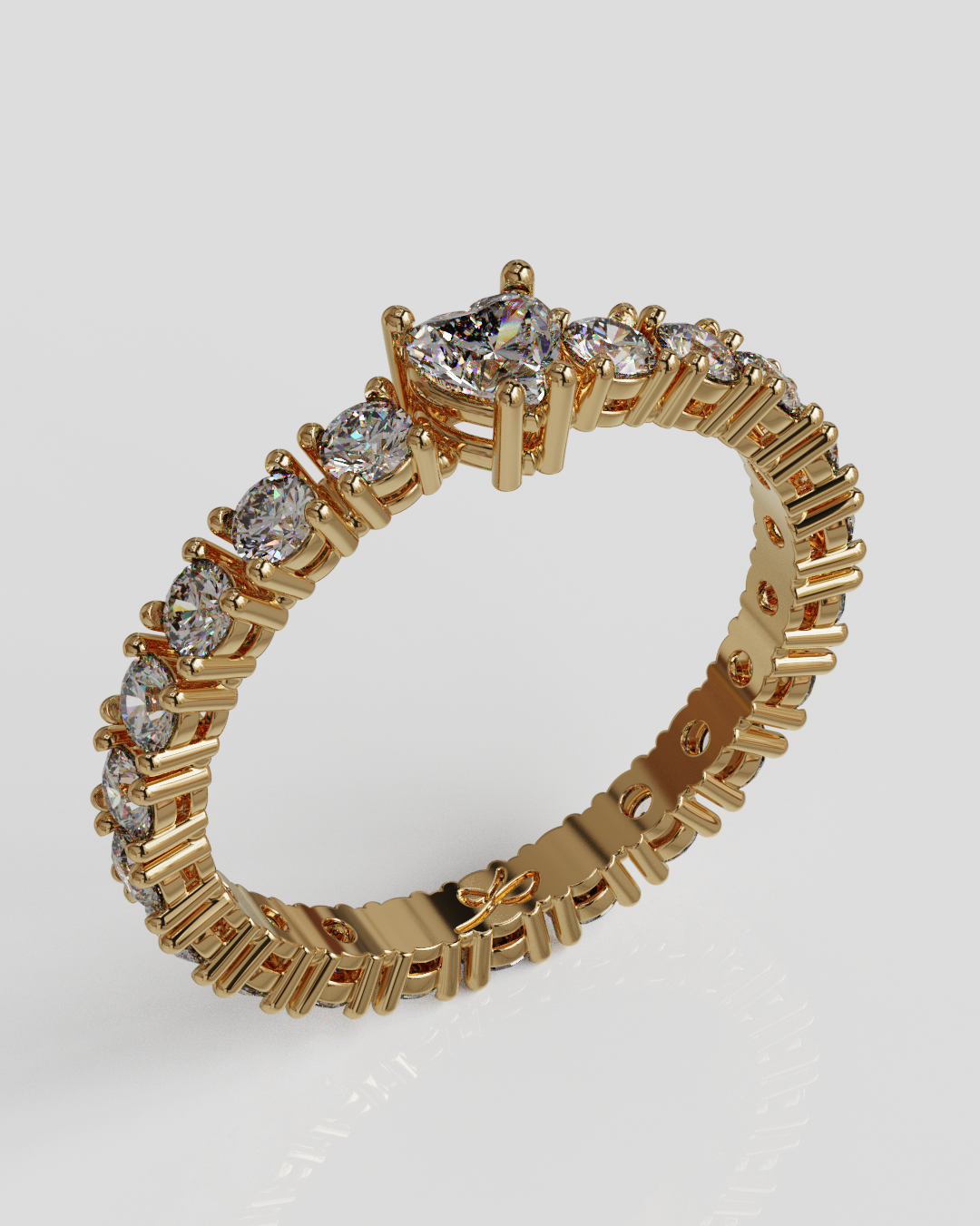 Anillo Clau oro rosa 18K