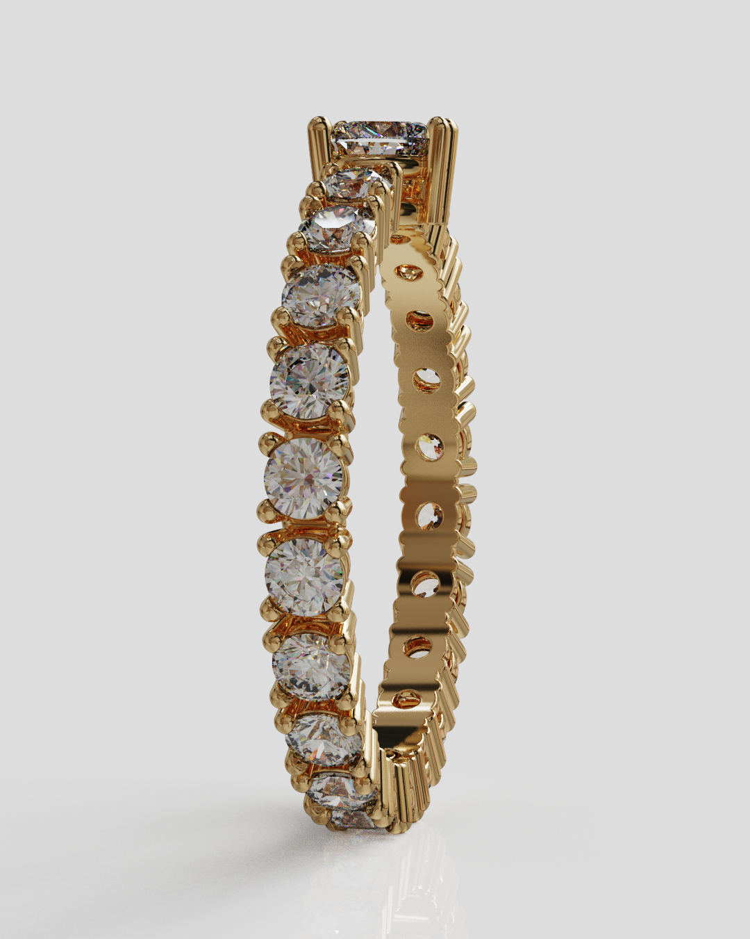 Anillo Clau oro rosa 18K