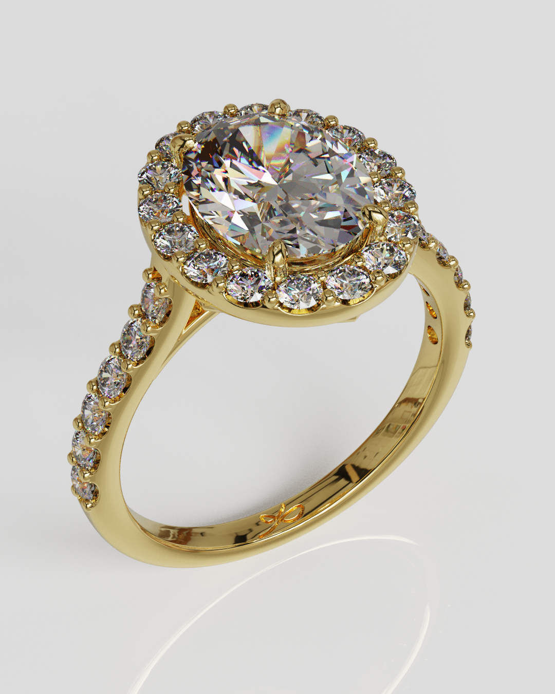 Anillo Vittoria oro amarillo 18K