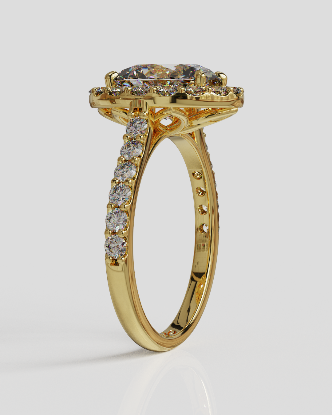 Anillo Vittoria oro amarillo 18K