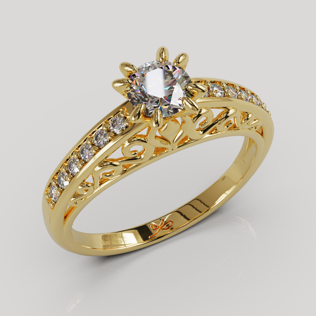 Anillo Catedral oro 18K