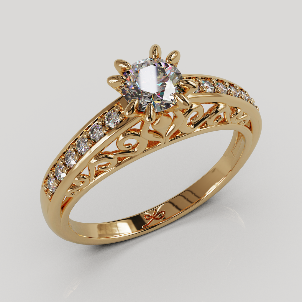 Anillo Catedral oro 18K
