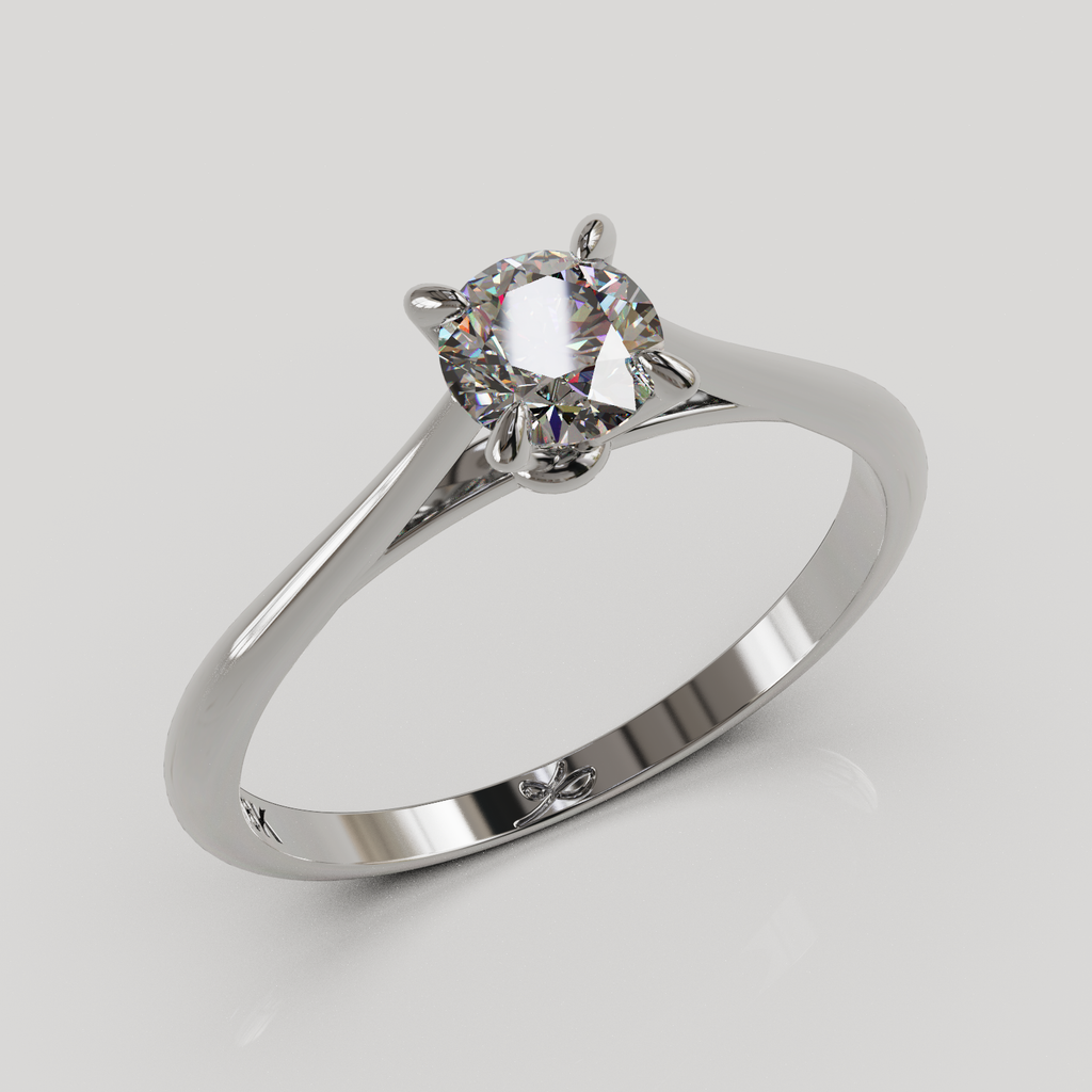 Anillo solitario Baggy oro 18K