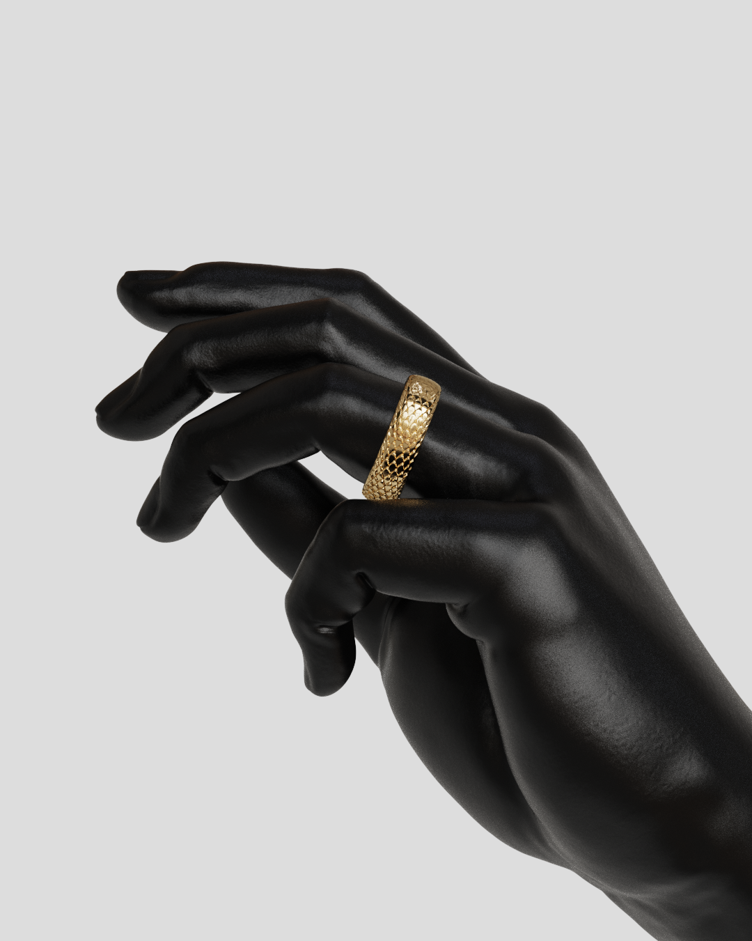 Anillo Draco oro rosa 18K