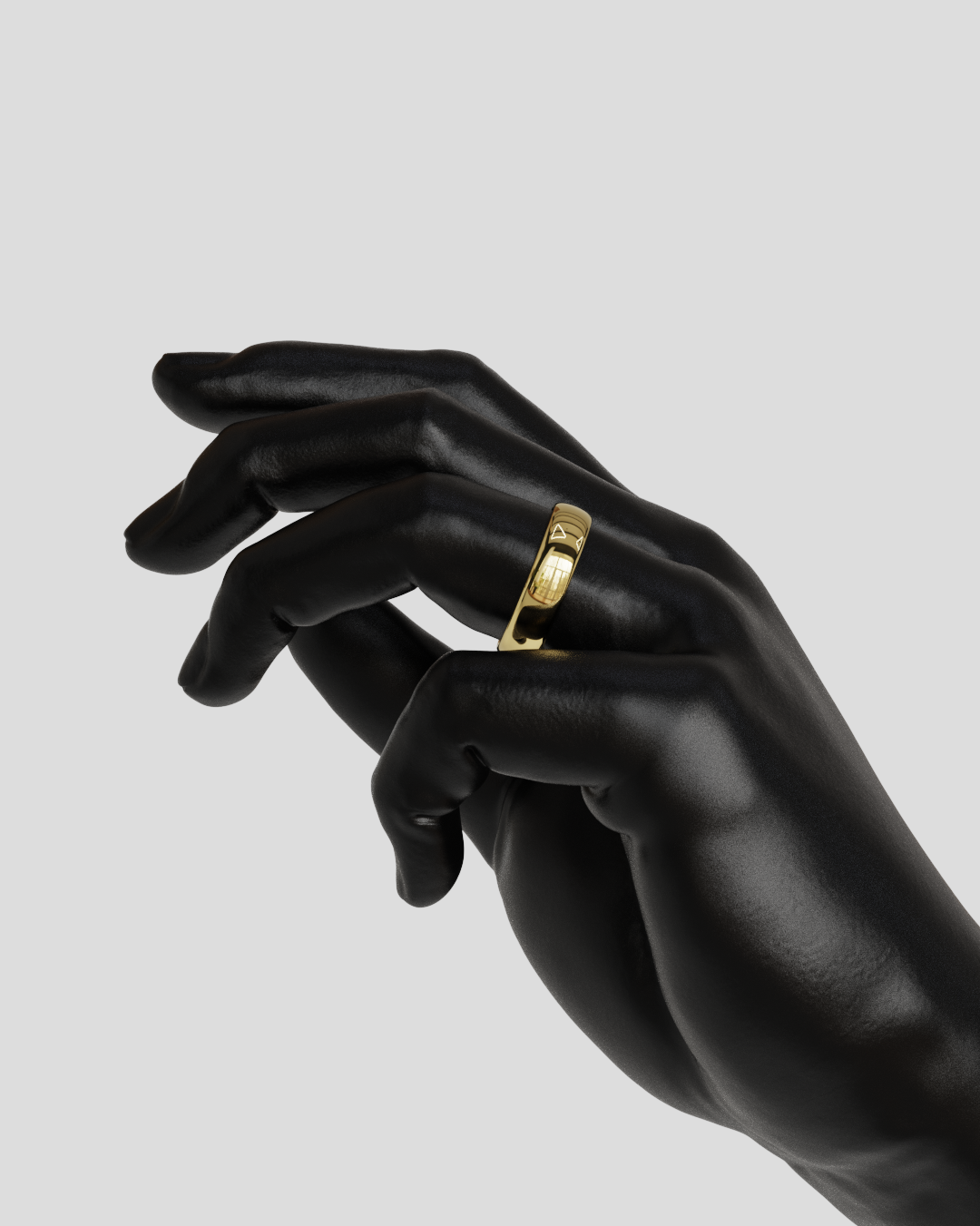 Argolla Mediacaña 5mm 6gramos oro amarillo 18K