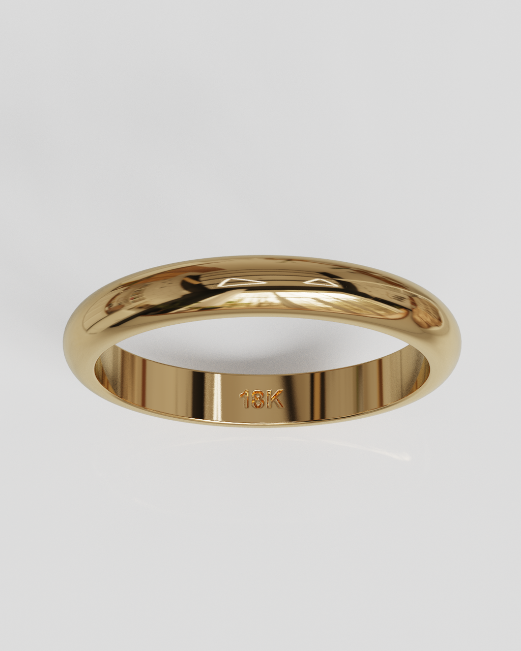 Argolla Inglesa 3mm 3,5gramos oro rosa 18K
