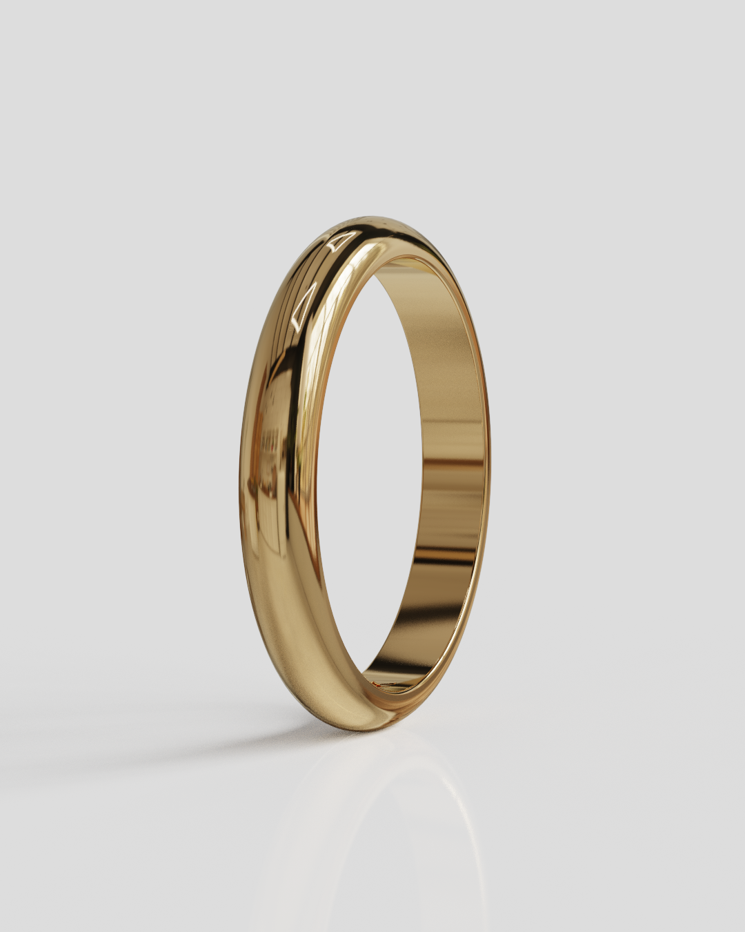 Argolla Inglesa 3mm 3,5gramos oro rosa 18K